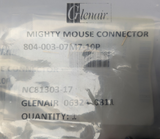 circular jam nut rear panel mount connector  - Glenair Series 80 Mighty Mouse