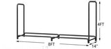 Heavy Duty Firewood Rack with Cover Combo Set Indoor Outdoor
