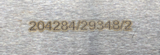 Packaging Machine Cutting Blade serrated - Blade No 204284 / 29348 / 2 -  10 pk