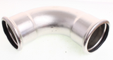 XPress SS12 90° elbow 108mm Stainless Steel