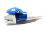 ESR Coupler and socket 2P+E - 32 Amp 3 Pin Eco -   IP44 Blue 250V - ESR32324