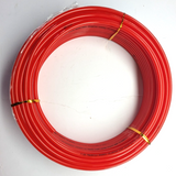 Red Polyurethane Pneumatic Tubing - CDC CDPU0640RD -  OD 6mm ID 4mm - 25m