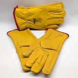 RHINOtec DRIVERS STYLE LEATHER GLOVES WITH FLEECE LINING SIZE 9 - working gloves