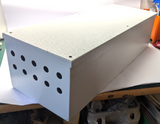 METAL SCREW DOWN ELECTRIC ENCLOSURE 760MM X 280MM X 210MM WITH HOLES BOTH ENDS