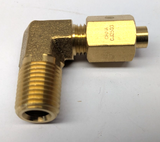 Brass Brennan SF Tube Fitting 90° Male Elbow - 1/4"  Tube OD x 1/4"  Male  2Pack