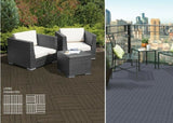 10XComposite Interlocking Decking Tiles 30x30cmCovers 0.9m².Garden/Patio/Balcony