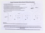 Door Finger Pinch Guard Hinge Safety Protector Strip 1.95m Full Door Size