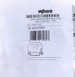 Wago 249-116 Screwless End Stop 6mm for DIN-Rail 60510362 ** Pack of 25 **
