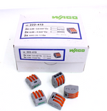 3-way Wago 222-413 Electrical Lever Connectors Wire Terminal Block ** 50 pack
