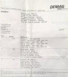 DEMAG Thrust ring set KB140 8480833