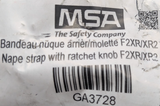 Nape strap with ratchet knob F2XR/XR2 Fire / Rescue Helmet - MSA GA3728