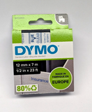 Dymo D1 Label Tape S0720510 - BLUE ON CLEAR