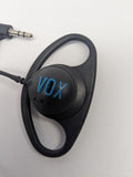 VOX 3.5mm Plug Wired D-Shape - Single Side Earphone ( Pack of 12 )