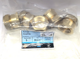 28mm Compression x 1" BSP female Iron Straight Adaptor | Brass Fitting