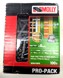 Molly M364100PB SCREW AND RAW PLUG - 6X40 MM - 400 Pieces ( 4 BOXES )