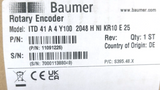 Optical Incremental Encoder - 2048 PPR - Baumer ITD41A4 Y1002048HNIKR10 E 25
