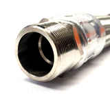 Flexible stainless steel braided hose 1.1/2” BSP female male - 12" long