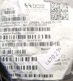 Ceramic Suppression Capacitor - 2200 pF - X 760 V - Y 500 V  -  Radial Leaded