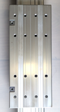 Rodess cylinder with external carriage - bore 50mm stroke 600mm Cushioning 40mm