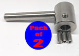 WOK handle PEL 22S and 23S - 4 screws - Universal stainless steel valve handle