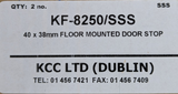 10 x Door Stopper Stop Wedge Stainless Steel Floor Mounted KF-8250/SSS 2 PACK
