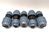 Jason Reducer socket PP 32 mm x 25 mm - 16bar black/ blue DVGW/KIWA/WRA - 5 pack