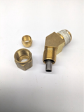BR 1479-04-02 - 1/4'' DOT Compression Tube X 1/8'' Male Pipe ( .405''-27 ) 45