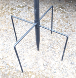 Bird Feeding Station - 5 prong base -  Metal - Black powder coated - 76 inch