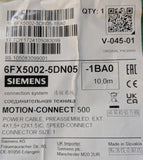 SIEMENS MOTION CONNECT POWER CABLE  6FX5002-5DN05-1BA0 - 10M
