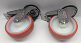 INOX SWIVEL CASTOR DS RI 02/100/30RX-FSTF - WITH BRAKE - 2 PACK