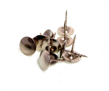 Upholstery Nails  Nickel Plated  Barbed Grooved Low Domed Tacks  ** Pack of 1000
