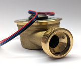brass 22mm flow meter valve housing
