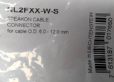 NL2FXX-W-S SPEAKON CABLE CONNECTOR FOR SPEAKER 6 TO 12 MM