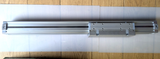 Rodess cylinder with external carriage - bore 50mm stroke 600mm Cushioning 40mm