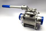 Full Bore Ball Valve PTFE Seat 316L 3" - STAINLESS STEEL