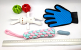DOG TOYS - FOOD FINDING TOY - GROOMING GLOVE - TOOTH BRUSH