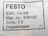 Festo 534152 ESK-1/4-3/8 Double Nipple