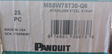 Panduit 815mm x 19mm Cable Ties Stainless Steel ( Pack of 25 ) - MS8W75T30-Q6