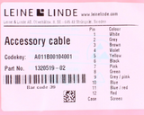 Leine Linde Accessory cable A011B00104001 Part No: 1320519-02