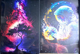 Displate Space Galaxy and Space of Tree - Twin Pack