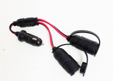 1 to 2 Car Cigarette Lighter 12V 24V 2-Way Socket Splitter Female Plug 15CM
