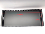 Rack Merchandising Tray - black metal - 535 mm  x 214 mm  x 30 mm  - 4 pack