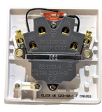 Click Mode 13A Fused Switched Connection Unit with Neon & Bottom Flex Outlet