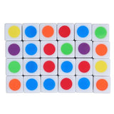 Color Dice Toy 10Pcs 16mm Colorful Dot Dice  Kids Six Sided Dice Trivial Pursuit
