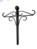 Bird Feeding Station - 5 prong base -  Metal - Black powder coated - 76 inch