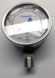 Industrial Pressure Gauge - Swagelok  PGI-100B-BG10-LAP1-B Glycerin-Filled Dial