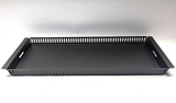 Rack Merchandising Tray - black metal - 535 mm  x 214 mm  x 30 mm  - 4 pack