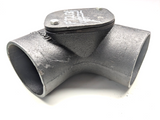 Cast Iron Short Radius Bend with Side Access 100mm  x  87.5°