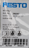 Festo 206147 VT-1/4-2 Hollow Bolt