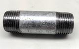 galv steel barrel nipple - 1 / 2 inch male thread and a length 60mm heavy duty